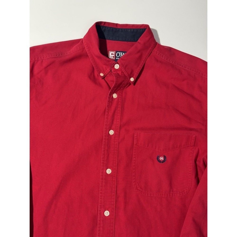 Vintage Chaps Ralph Lauren Long Sleeve Shirt Y2K‎ 90s Preppy Cotton Size Medium
